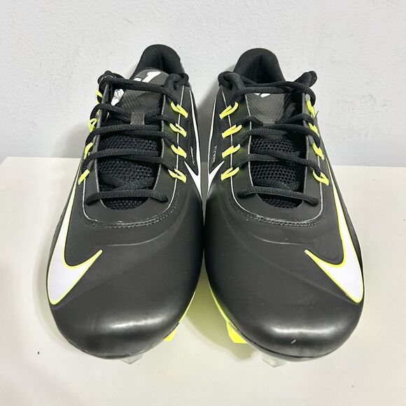 Nike Vapor Edge 360 VC “Black Volt” Men’s Size 14.5 White Football Cleats - Picture 3 of 8